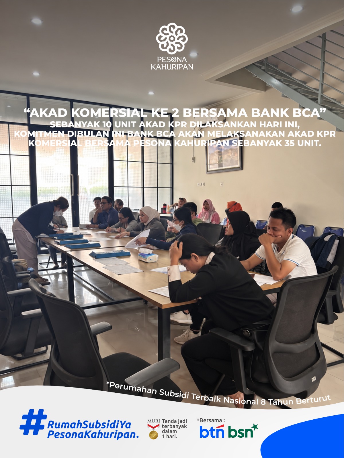 Suasana kegiatan akad KPR komersial