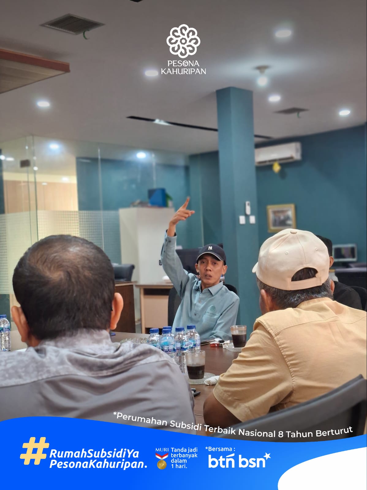 Sesi diskusi perumahan bersama tim dan mitra Pesona Kahuripan