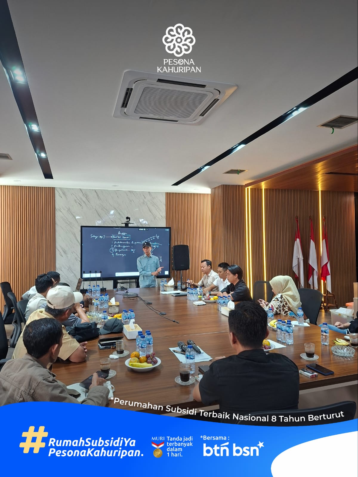 Pertemuan tim dan peserta dalam kegiatan Pesona Kahuripan